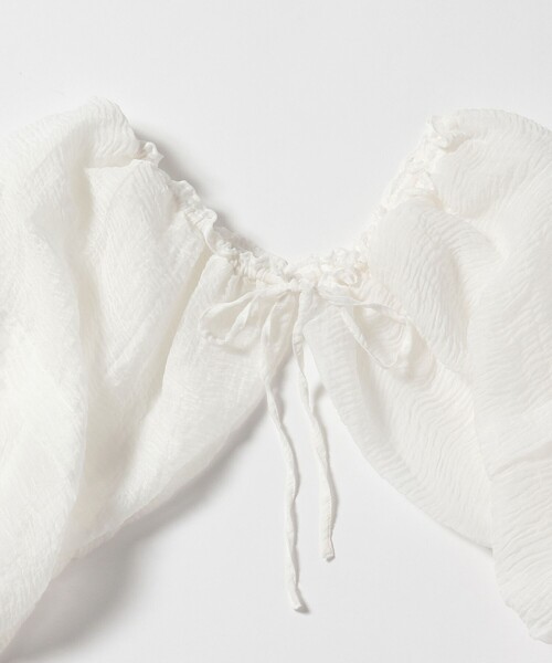 Ray BEAMS（レイビームス）の「Ray BEAMS / シアー 2way ボレロ（シャツ/ブラウス・レディース・ホワイト/ブラック・ONE SIZE）」の18枚目の写真