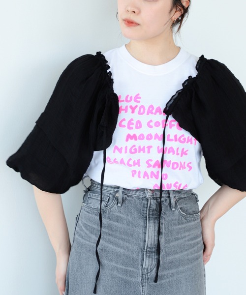 【極美品】Ray BEAMS シアー ピンタック ブラウス ドロスト アイボリー 極美品】Ray BEAMS シアー ピンタック ブラウス ドロスト アイボリー