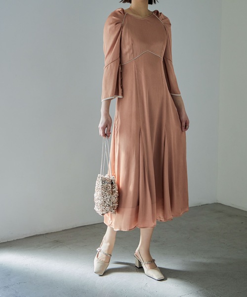 グリッターストラップ付きスクエアトゥパーティーパンプス（パンプス）｜niana（ニアナ）