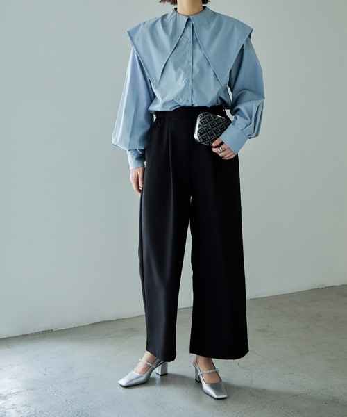 グリッターストラップ付きスクエアトゥパーティーパンプス（パンプス）｜niana（ニアナ）