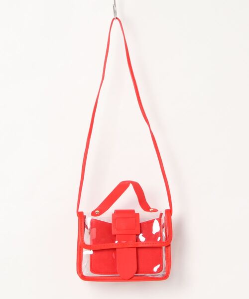 STYLEBLOCK(スタイルブロック)の「クリアミニショルダーバッグ(ショルダーバッグ・レディース・イエロー/ブルー/グリーン/ピンク/レッド/ブラック・FREE)」の6枚目の写真