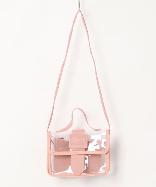 STYLEBLOCK(スタイルブロック)の「クリアミニショルダーバッグ(ショルダーバッグ・レディース・イエロー/ブルー/グリーン/ピンク/レッド/ブラック・FREE)」の5枚目の写真