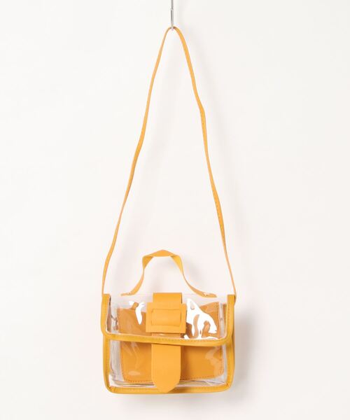 STYLEBLOCK(スタイルブロック)の「クリアミニショルダーバッグ(ショルダーバッグ・レディース・イエロー/ブルー/グリーン/ピンク/レッド/ブラック・FREE)」の1枚目の写真