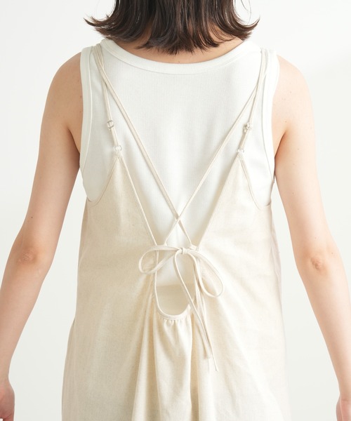 CIAOPANIC TYPY（チャオパニックティピー）の「メッシュTEE付キャミワンピース（ワンピース・レディース・ブラック/ブラウン/ホワイト・ONE SIZE）」の12枚目の写真