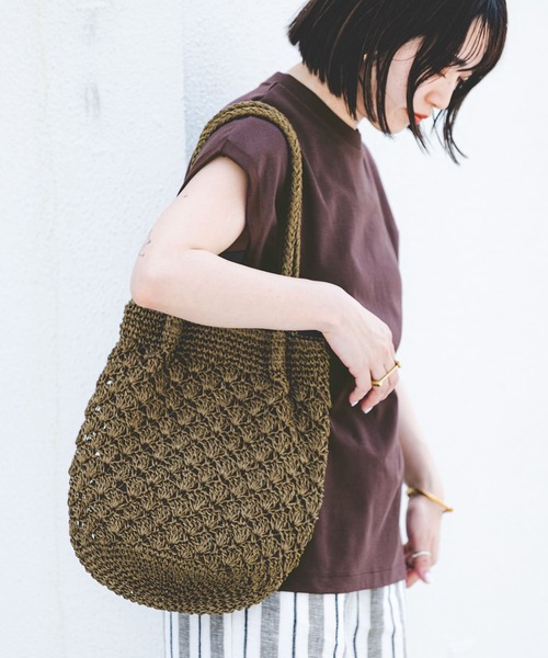 ITEMS URBANRESEARCH（アイテムズ アーバンリサーチ）の「『UR TECH』フレンチTシャツ（Tシャツ/カットソー・レディース・ブラウン/ブラック/ホワイト・FREE）」の5枚目の写真