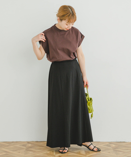 ITEMS URBANRESEARCH（アイテムズ アーバンリサーチ）の「『UR TECH』フレンチTシャツ（Tシャツ/カットソー・レディース・ブラウン/ブラック/ホワイト・FREE）」の13枚目の写真