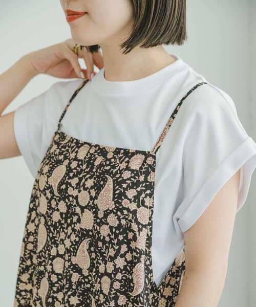 ITEMS URBANRESEARCH（アイテムズ アーバンリサーチ）の「『UR TECH』フレンチTシャツ（Tシャツ/カットソー・レディース・ブラウン/ブラック/ホワイト・FREE）」の19枚目の写真