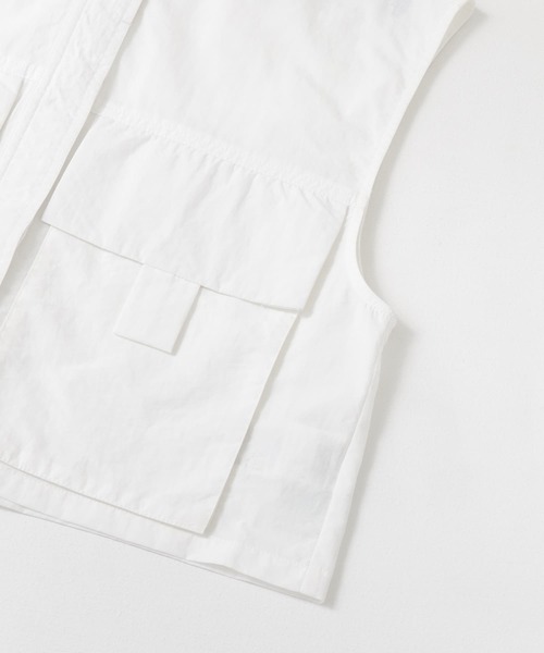 KBF（ケイビーエフ）の「ミリタリーショートベスト（ベスト・レディース・チャコールグレー/オフホワイト/ライトカーキ・ONE）」の21枚目の写真