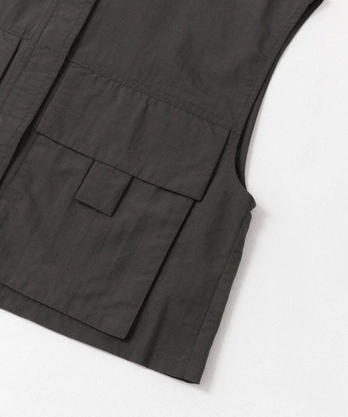 KBF（ケイビーエフ）の「ミリタリーショートベスト（ベスト・レディース・チャコールグレー/オフホワイト/ライトカーキ・ONE）」の10枚目の写真