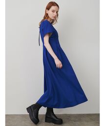 ELENDEEK | Vネックタックジャージワンピース(ワンピース)