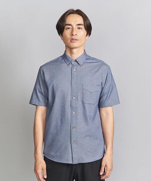 BEAUTY&amp;YOUTH UNITED ARROWS - PUBLIC TOKYO バックサテンダブルボタンシャツ BEAUTY&YOUTH UNITED ARROWS｜KOMATSU PACK キャンプカラー