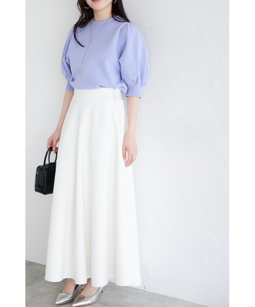 &. NOSTALGIA（アンドドットノスタルジア）の「【ZOZO限定】パフスリーブスポンジニットトップス（ニット/セーター・レディース・ラベンダー/ブラック/アイボリー/ネイビー・M）」の19枚目の写真