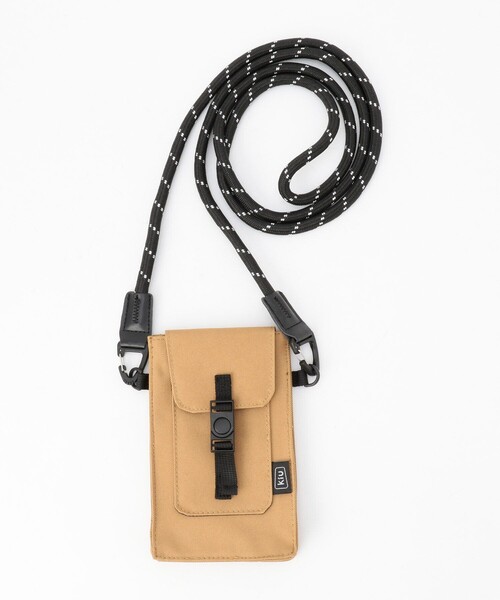 KiU（キウ）の「Kiu/キウ 600D WR PHONE POUCH/600D ウォーターリペレントフォンポーチ（スマホグッズ・レディース・ブラック/ベージュ/オリーブ/レオパード/その他9・ONE SIZE）」の3枚目の写真