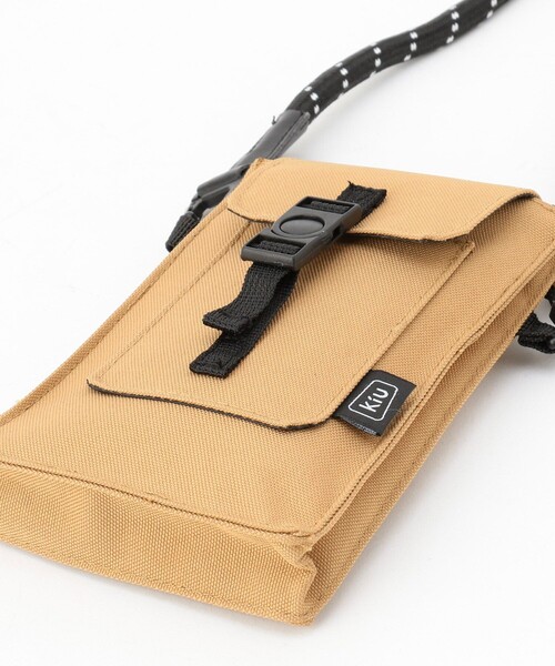 KiU（キウ）の「Kiu/キウ 600D WR PHONE POUCH/600D ウォーターリペレントフォンポーチ（スマホグッズ・レディース・ブラック/ベージュ/オリーブ/レオパード/その他9・ONE SIZE）」の7枚目の写真