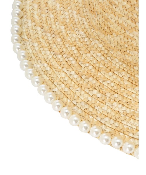 DURAS（デュラス）の「フェイクパールチェーン付きハット（ハット・レディース・ナチュラル・FREE）」の11枚目の写真