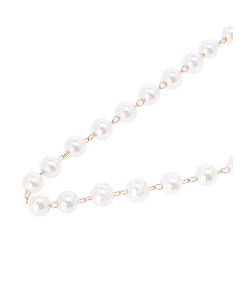 DURAS（デュラス）の「フェイクパールチェーン付きハット（ハット・レディース・ナチュラル・FREE）」の4枚目の写真