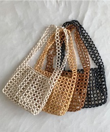 wee9s（ウィークス）の「【2点SET】beads bag with pouch/ ビーズ