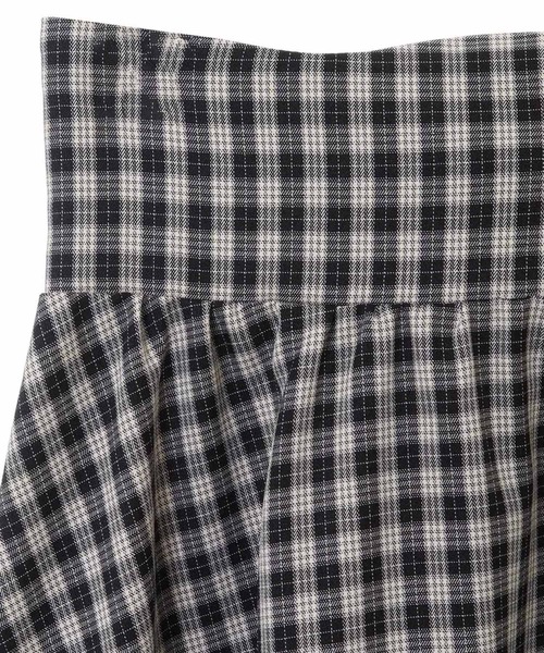 31 Sons de mode（トランテアン　ソン　ドゥ　モード）の「シアー切替フレアスカート（スカート・レディース・ベージュ/ブラック/ブルー/ブラック×パープル・36/38）」の21枚目の写真