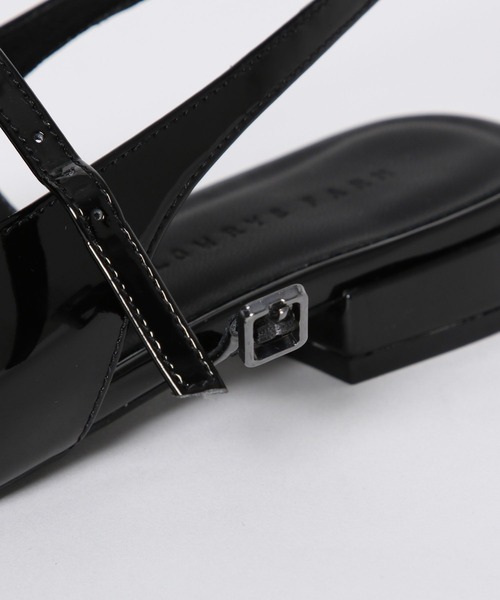 LOWRYS FARM（ローリーズファーム）の「バックストラップミュール　964168（サンダル・レディース・シルバー/ブラック・MEDIUM/LARGE）」の10枚目の写真