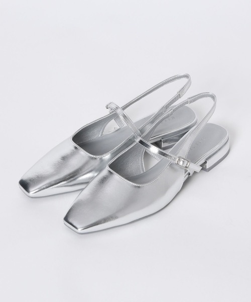 LOWRYS FARM（ローリーズファーム）の「バックストラップミュール　964168（サンダル・レディース・シルバー/ブラック・MEDIUM/LARGE）」の12枚目の写真