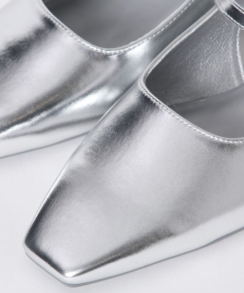 LOWRYS FARM（ローリーズファーム）の「バックストラップミュール　964168（サンダル・レディース・シルバー/ブラック・MEDIUM/LARGE）」の13枚目の写真