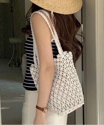 編みネットバッグ ショルダーバッグ