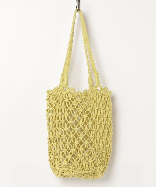 Dream garden（ドリームガーデン）の「編みネットバッグ ショルダーバッグ（ショルダーバッグ・レディース・黄緑系/ホワイト/ベージュ/ブラック・FREE）」の12枚目の写真