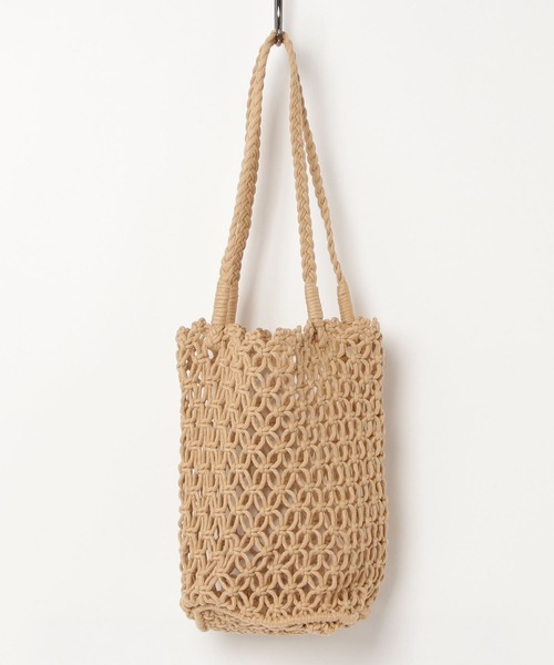 Dream garden（ドリームガーデン）の「編みネットバッグ ショルダーバッグ（ショルダーバッグ・レディース・黄緑系/ホワイト/ベージュ/ブラック・FREE）」の15枚目の写真