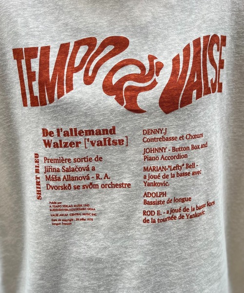 mi via loca（ミヴィアロカ）の「リネンライクスラブ天竺 Vintageロゴ リンガーTシャツ（Tシャツ/カットソー・レディース・ナチュラル/グレイッシュブルー/スミクロ/オフホワイト/チャコールグレー・FREE）」の12枚目の写真