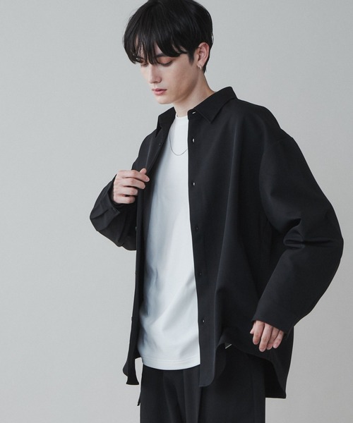 LUCY（ルーシー）の「LUCY/【セットアップ】トロミビッグシャツ（シャツ/ブラウス・メンズ・ブルー/ブラック/ダークグレー/ブラウン・LARGE/MEDIUM）」の14枚目の写真