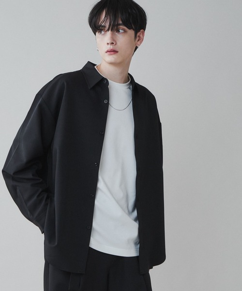 LUCY（ルーシー）の「LUCY/【セットアップ】トロミビッグシャツ（シャツ/ブラウス・メンズ・ブルー/ブラック/ダークグレー/ブラウン・LARGE/MEDIUM）」の15枚目の写真