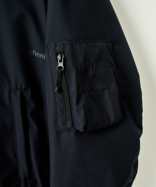 +phenix（プラスフェニックス）の「[＋phenix/プラスフェニックス] 別注 WINDSTOPPER MA-1ダウンジャケット（MA-1・レディース・ブラック・M/L/XL）」の12枚目の写真