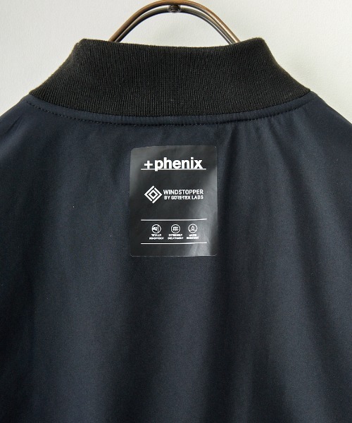 +phenix（プラスフェニックス）の「[＋phenix/プラスフェニックス] 別注 WINDSTOPPER MA-1ダウンジャケット（MA-1・レディース・ブラック・M/L/XL）」の15枚目の写真