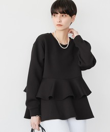 ELFRANK | ダンボールニットペプラムプルオーバー(Tシャツ/カットソー)