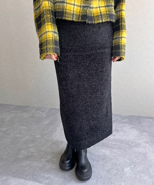 LOWRYS FARM(ローリーズファーム)の「シャギーラメニットスカート 969792(スカート・レディース・グリーン/ブラック/グレー/アイボリー・FREE)」の11枚目の写真