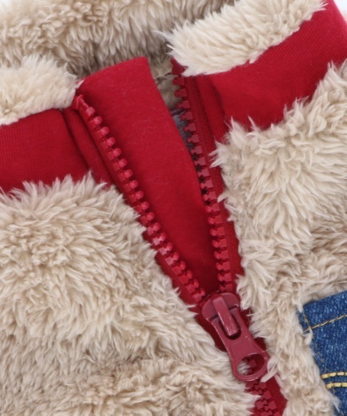 EDWIN（エドウィン）の「EDWIN/デニムポケットボアベスト（ペットウェア・メンズ・ベージュ/ブラック・XS/3L/L/S/2L/M）」の11枚目の写真