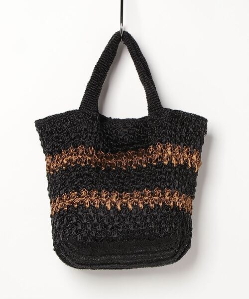 MAISON mou(メゾンムー)の「【Swaraj/スワラージ】ハンドニットボーダートート(トートバッグ・レディース・ゴールド/ゴールド系その他/シルバー系その他・FREE)」の8枚目の写真