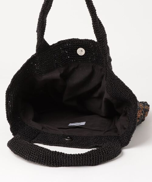 MAISON mou(メゾンムー)の「【Swaraj/スワラージ】ハンドニットボーダートート(トートバッグ・レディース・ゴールド/ゴールド系その他/シルバー系その他・FREE)」の10枚目の写真