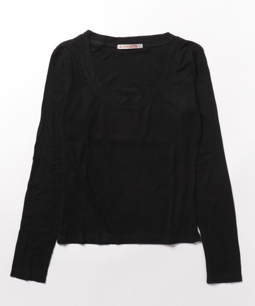 NinaetLina（ニナエリナ）の「長袖ショート丈カットソー（Tシャツ/カットソー・レディース・グレー/ブラック/ホワイト・FREE）」の11枚目の写真
