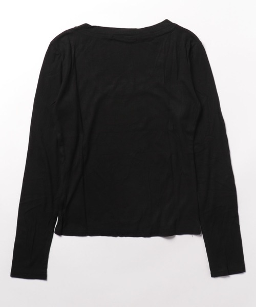 NinaetLina（ニナエリナ）の「長袖ショート丈カットソー（Tシャツ/カットソー・レディース・グレー/ブラック/ホワイト・FREE）」の13枚目の写真