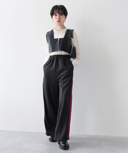 RAGEBLUE（レイジブルー）の「2WAY/切り替えデザインデニムビスチェ（ベスト・レディース・ブラック/ブルー・FREE）」の19枚目の写真