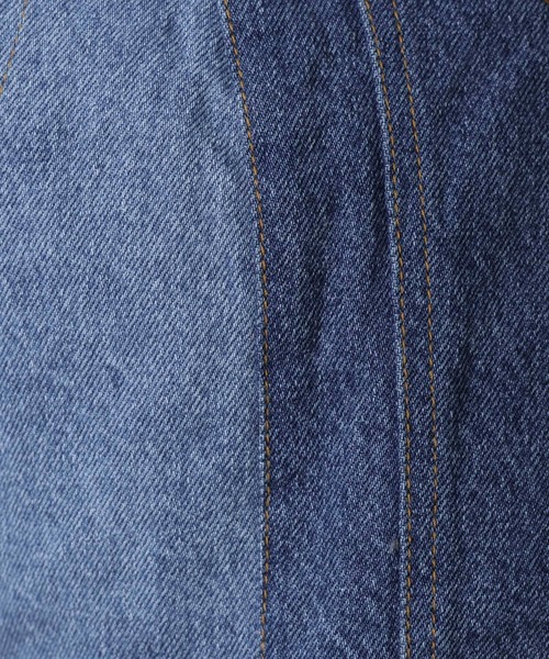 RAGEBLUE（レイジブルー）の「2WAY/切り替えデザインデニムビスチェ（ベスト・レディース・ブラック/ブルー・FREE）」の16枚目の写真