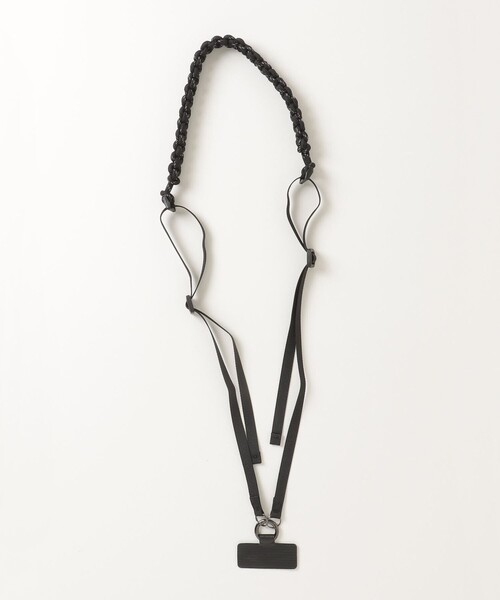 fredy emue（フレディエミュ）の「平編みスマホショルダーストラップ（スマホグッズ・レディース・ネイビー/ブラック/オフホワイト/カーキ・FREE）」の14枚目の写真