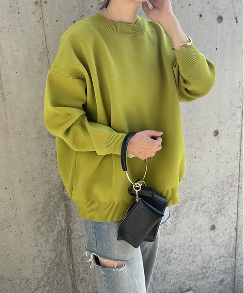 y/m by misato（イムバイミサト）の「総針カーディガン（カーディガン/ボレロ・レディース・グリーン/ブラック/マルチ・FREE）」の10枚目の写真