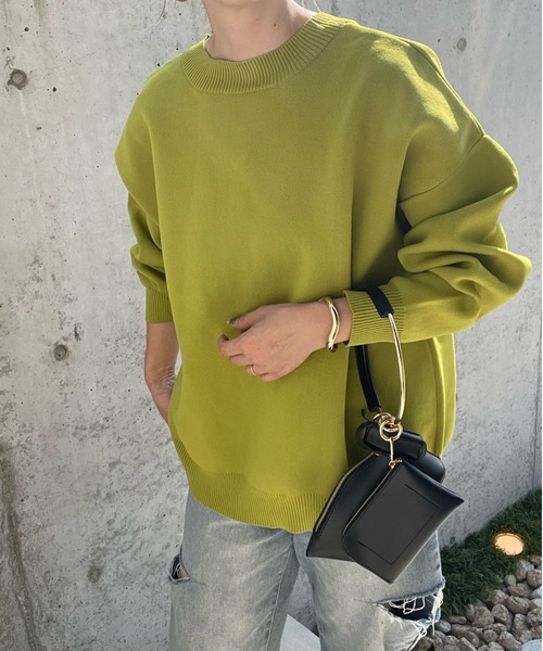 y/m by misato（イムバイミサト）の「総針カーディガン（カーディガン/ボレロ・レディース・グリーン/ブラック/マルチ・FREE）」の9枚目の写真