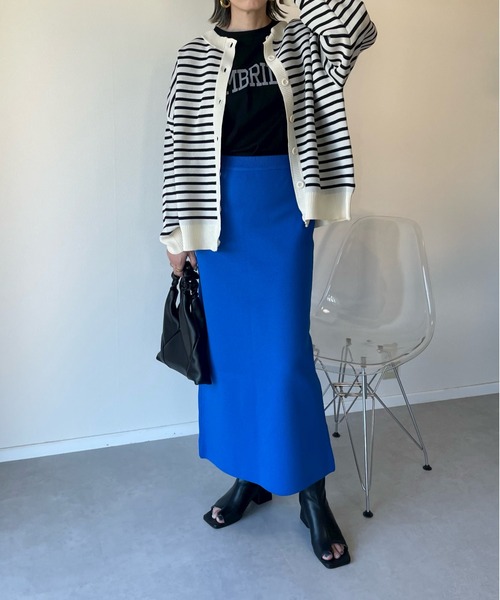 y/m by misato（イムバイミサト）の「総針カーディガン（カーディガン/ボレロ・レディース・グリーン/ブラック/マルチ・FREE）」の20枚目の写真