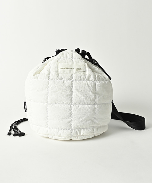 ADAM PATEK（アダムパテック）の「【ADAMPATEK/アダムパテック】square quilt mini drawstring bag /スクエアキルトミニ巾着バッグ（ショルダーバッグ・レディース・ブルー/ホワイト/ブラック・FREE）」の12枚目の写真