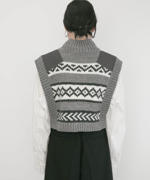 ハイネックニットベスト 1364 – hellam