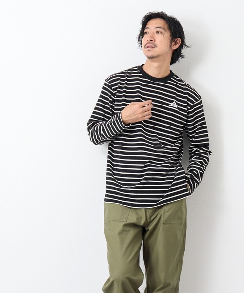 GEVACO（ゲバコ）の「【GEVACO/ゲバコ】ベーシックロングボーダーTシャツ（Tシャツ/カットソー・メンズ・ホワイト系その他2/ブラック系その他/ベージュ系その他・L/M）」の22枚目の写真