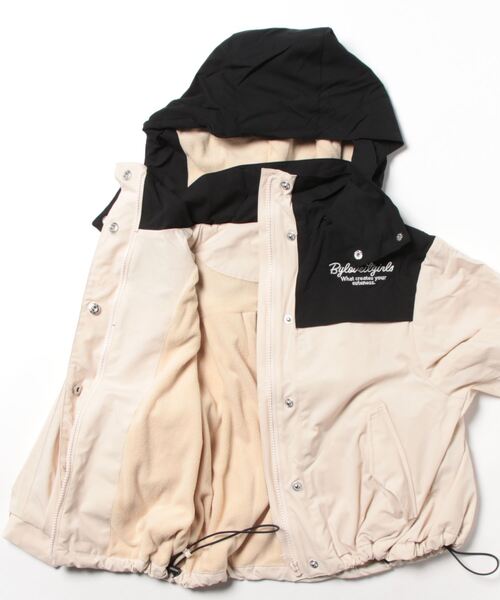 by LOVEiT(バイラビット)の「切替マウンテンパーカー(ブルゾン・キッズ・ベージュ/ピンク/ブラック・120cm/130cm/140cm/150cm/160cm)」の12枚目の写真